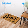 PLUS Haven Coco Coir Home Entrance Door Mat – 17.5x30-in. Home Sweet Home Welcome Mat - Heavy Duty Doormat for Outdoor & Indoor Use