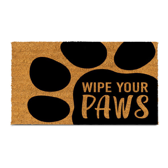 PLUS Haven Coco Coir Door Mat with Heavy Duty Backing, Wipe Your Paws Doormat, 17.5”x30” Size, Easy to Clean Entry Mat, Beautiful Color and Sizing for Outdoor and Indoor uses, Home Décor
