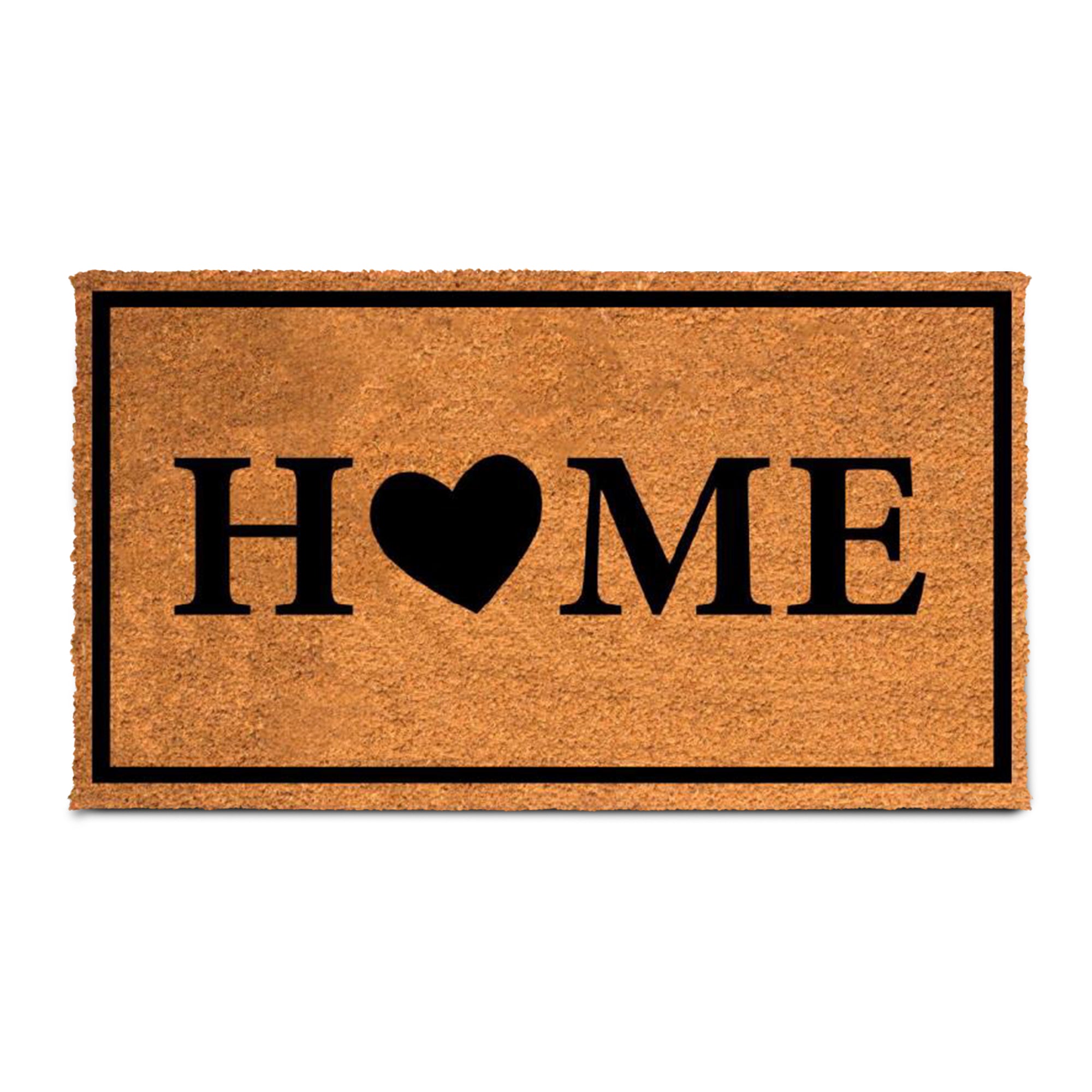 PLUS Haven Coco Coir Door Mat with Heavy Duty Backing, Natural
