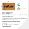 Coco Coir Doormat - Hello - 18" x 30"